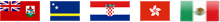Bahamas flag, Bermuda flag