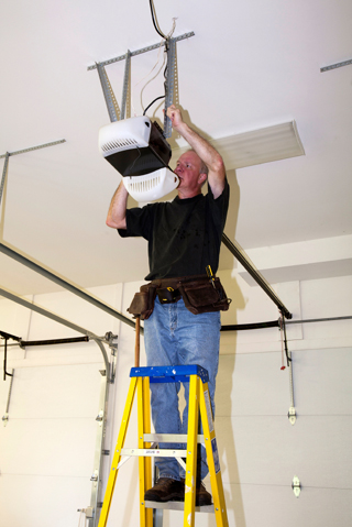 Garage door repairman