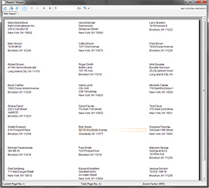 mailing labels for customers in scheduling software