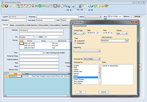 reminders feature for service businesses