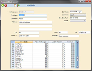 salesperson feature in scheduling software
