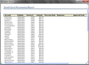 service business scheduling software credit card processing