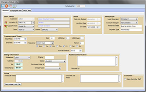 service business job scheduling