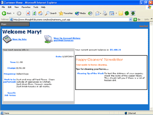 Online customer service center