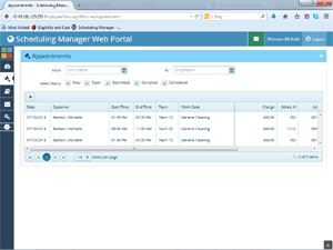 Customer Portal Viewing Appointments