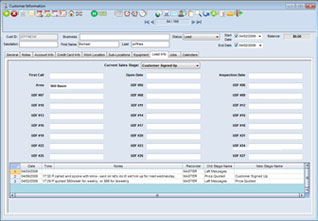 user-defined fields on customer locations screen