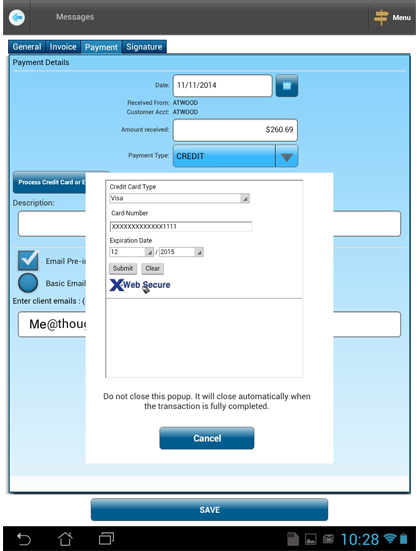 Receive payments on SM-Mobile mobile app