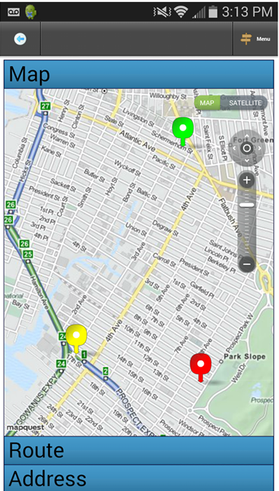 SM-Mobile has maps and directions